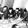 جشن نیمه شعبان ؛ حضرت حجت الاسلام شهيد شيخ احمد کافی (ره) در کنار استاد خود شهید حضرت  آیت الله سید اسدالله مدنی (ره)